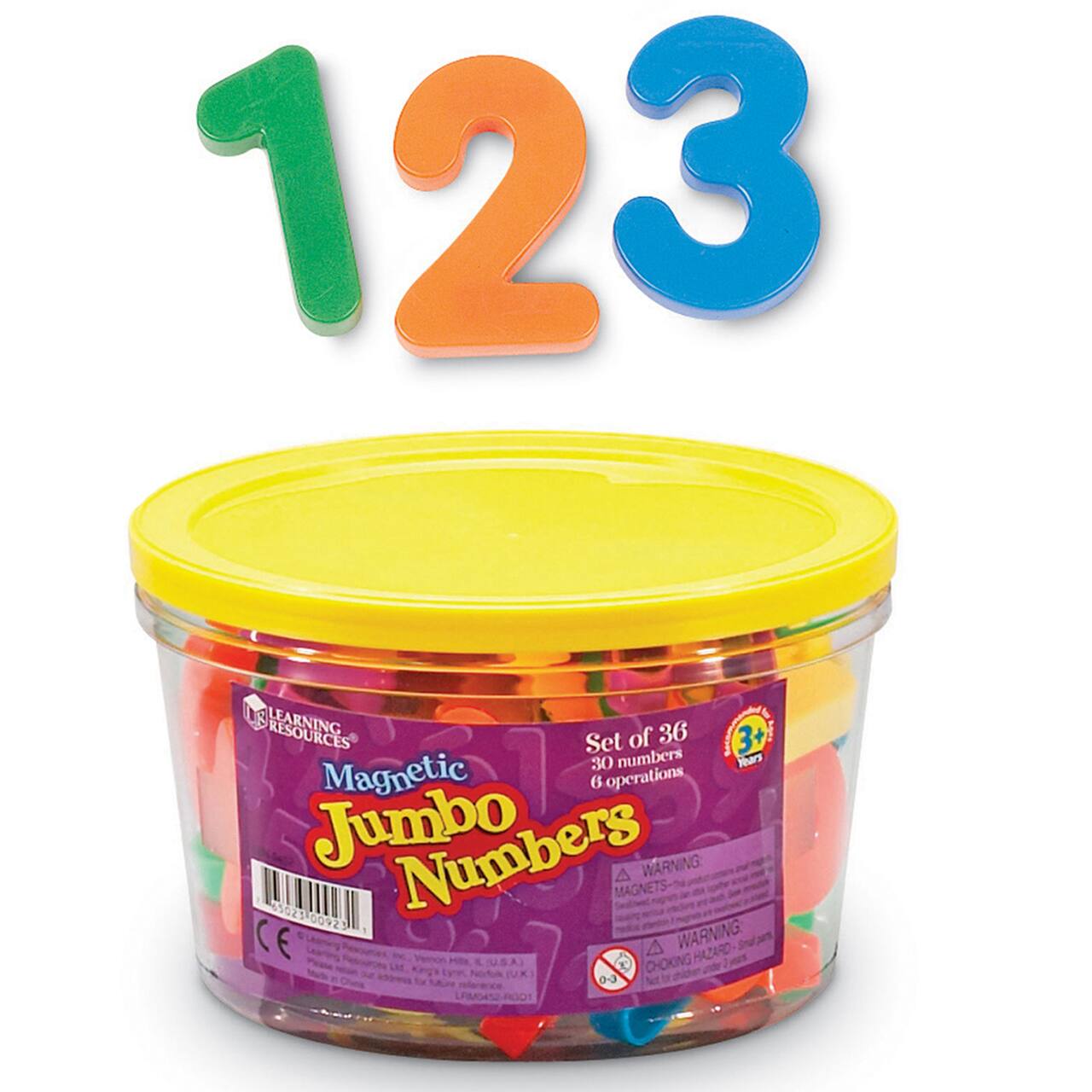Learning Resources&#xAE; Jumbo Magnetic Numbers &#x26; Operations, Set of 36